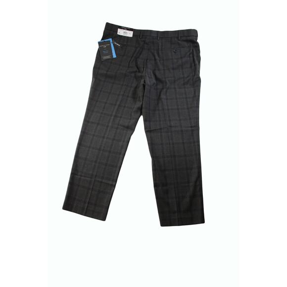 Men Dress Pants Shaquille O'Neal Mens Flat Front Suit Pants 44w X 30L Grey - Picture 4 of 6